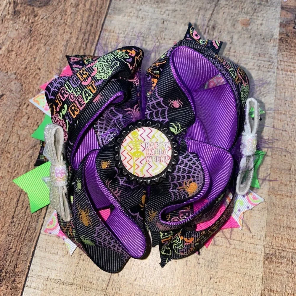 Lot of 12 boutique style‎ handmade bows